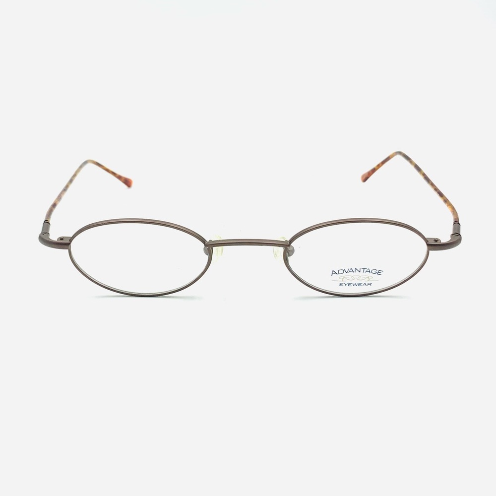 Vintage Advantage Eyewear Brown Oval Sunglasses